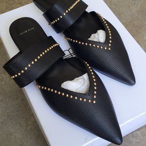 Anine Bing Pointed Studded Slides